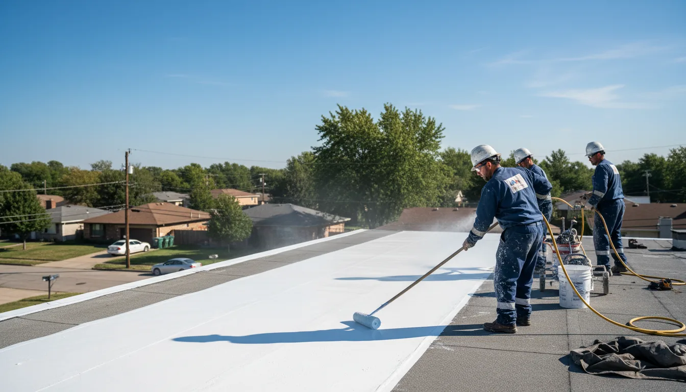 Commercial roof coating in Luna Pier, MI near me